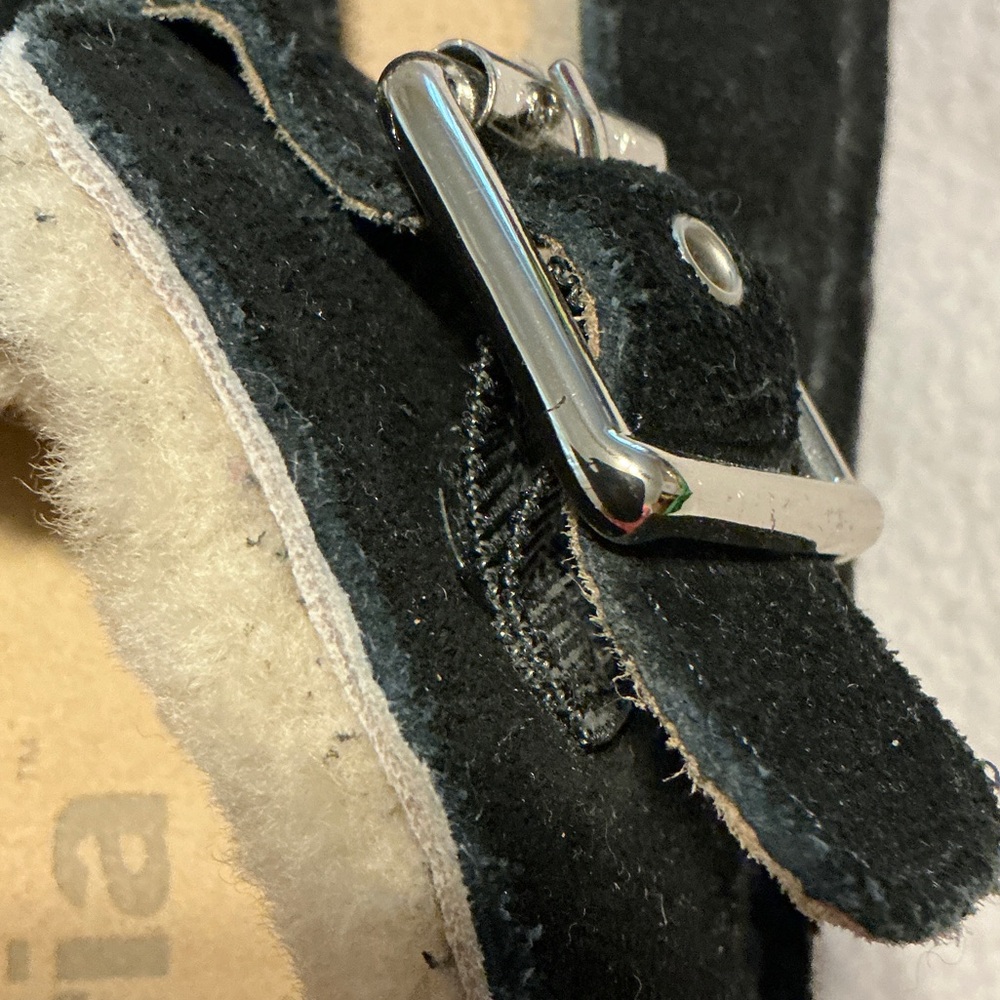 Alegria Black Mules with Cream Lining - Picture 3 of 4